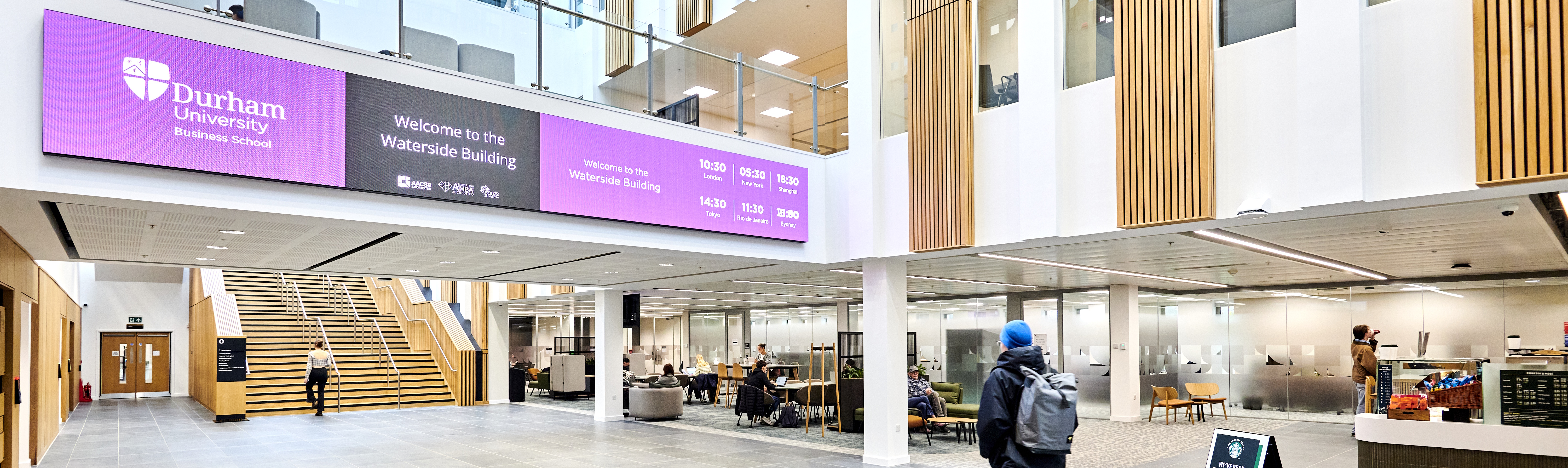 Waterside building foyer