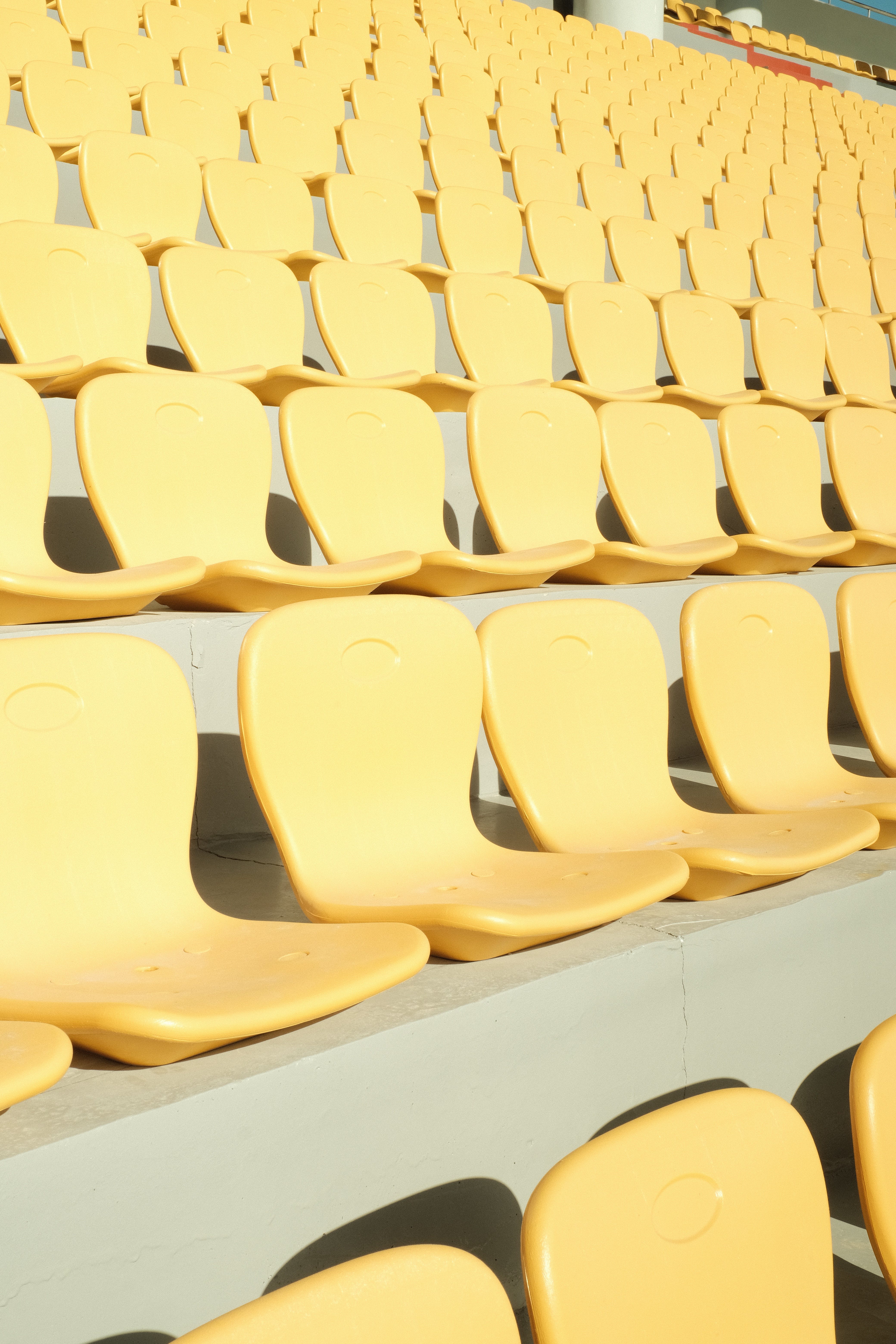yellow lecture seats