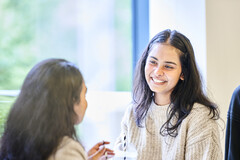 Student speaking