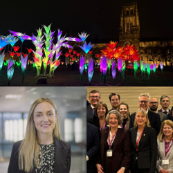 Newswire header with images of Lumiere, Katie Harland-Edminson and The VC at the NSUP meeting