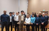 A group of people standing