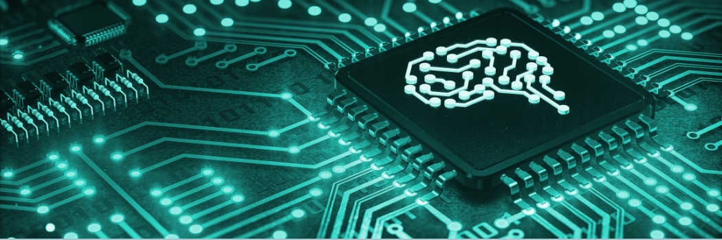 Computer generated image of a computer circuit board