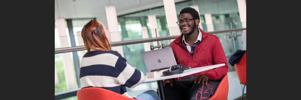 Students discussing a project