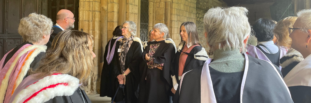 Alumni at matriculation in Durham Cathedral with Adrian Simpsonn