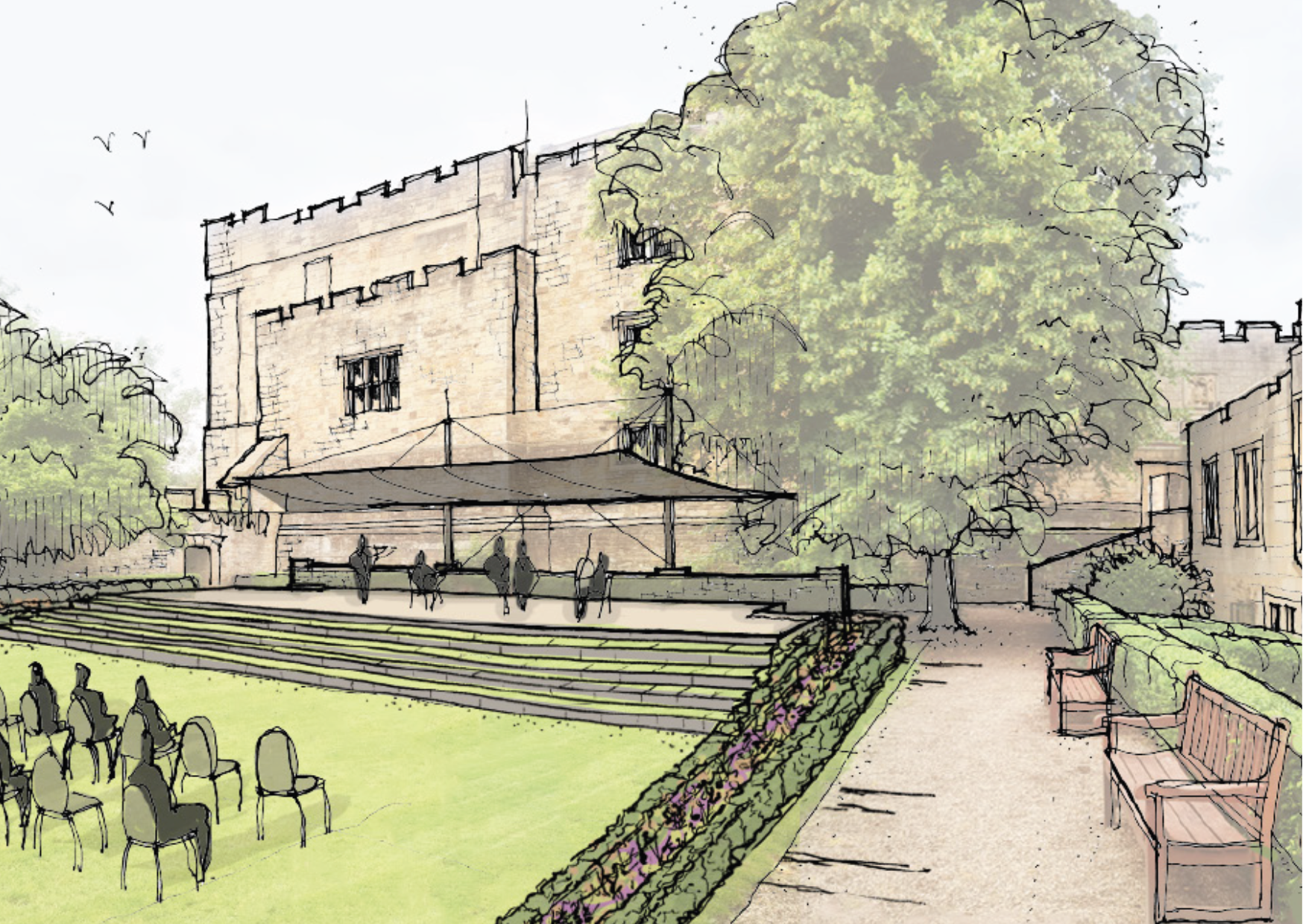 Fellows' Garden design (Howarth Litchfield)