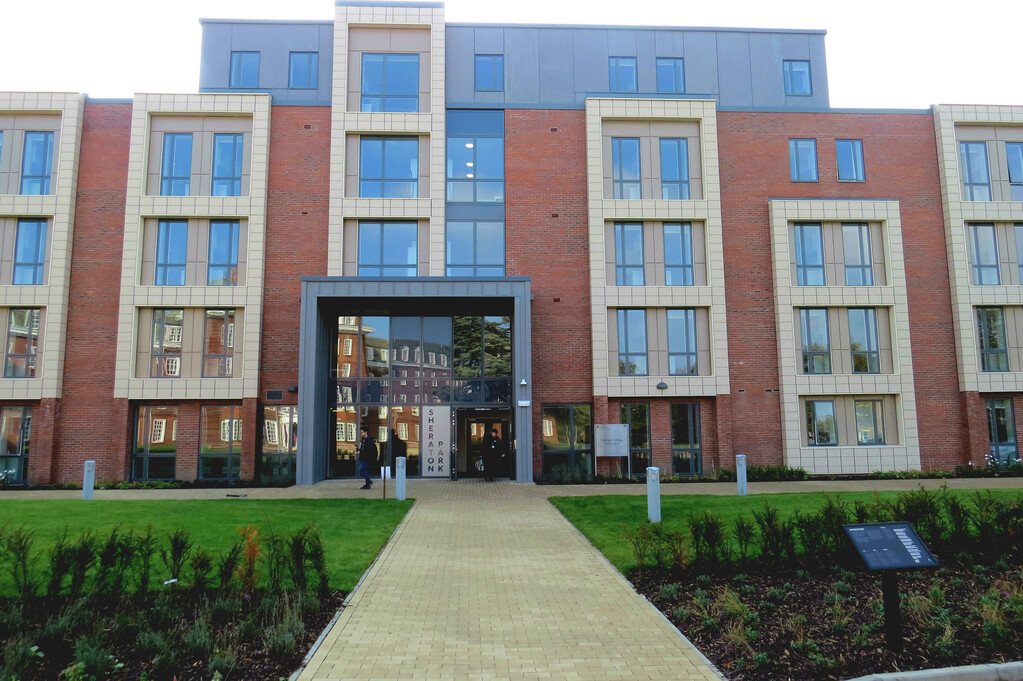 Photo of the front of Sheraton House