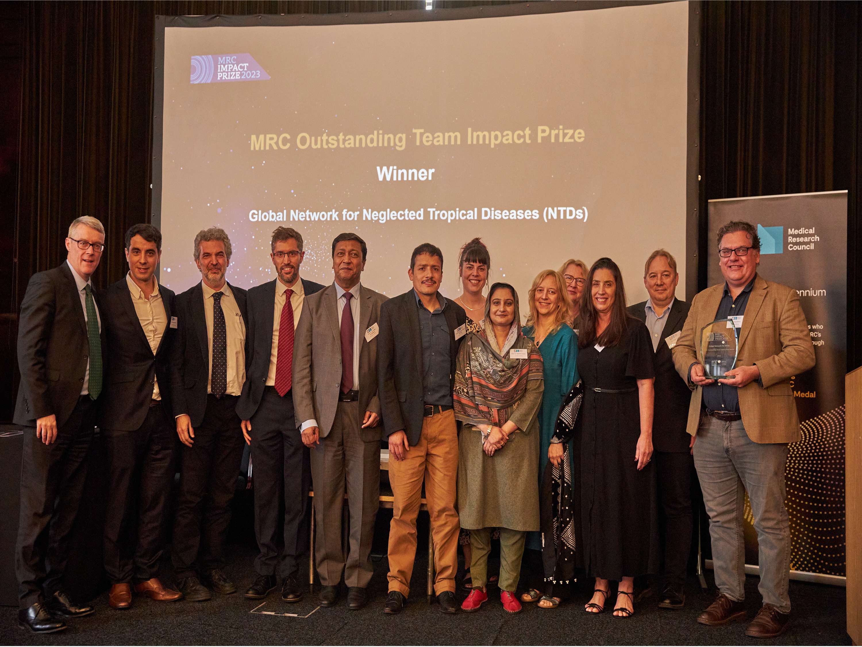 Team winning an award