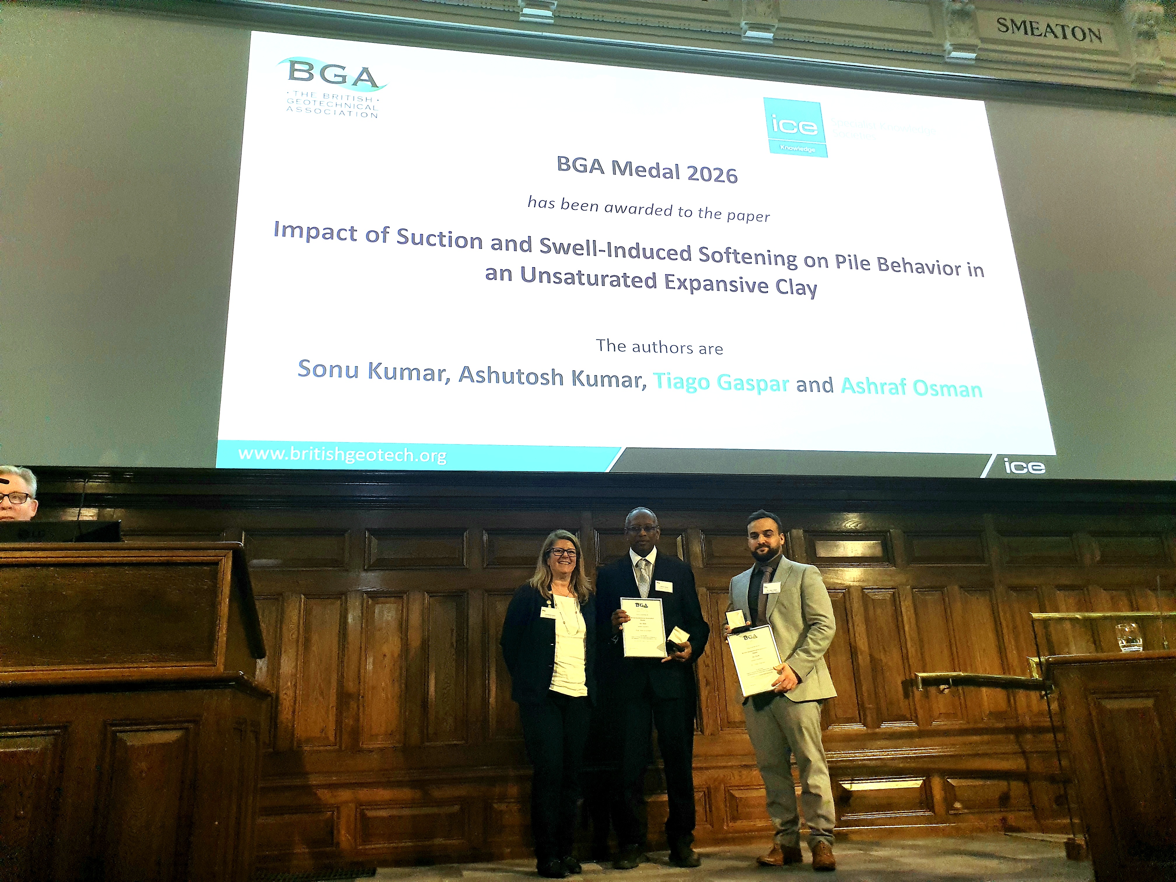 Ashraf Osman 2025 British Geotechnical Association Medal