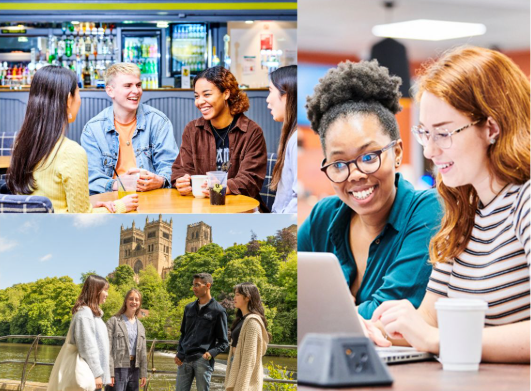 Collage image of students in various settings