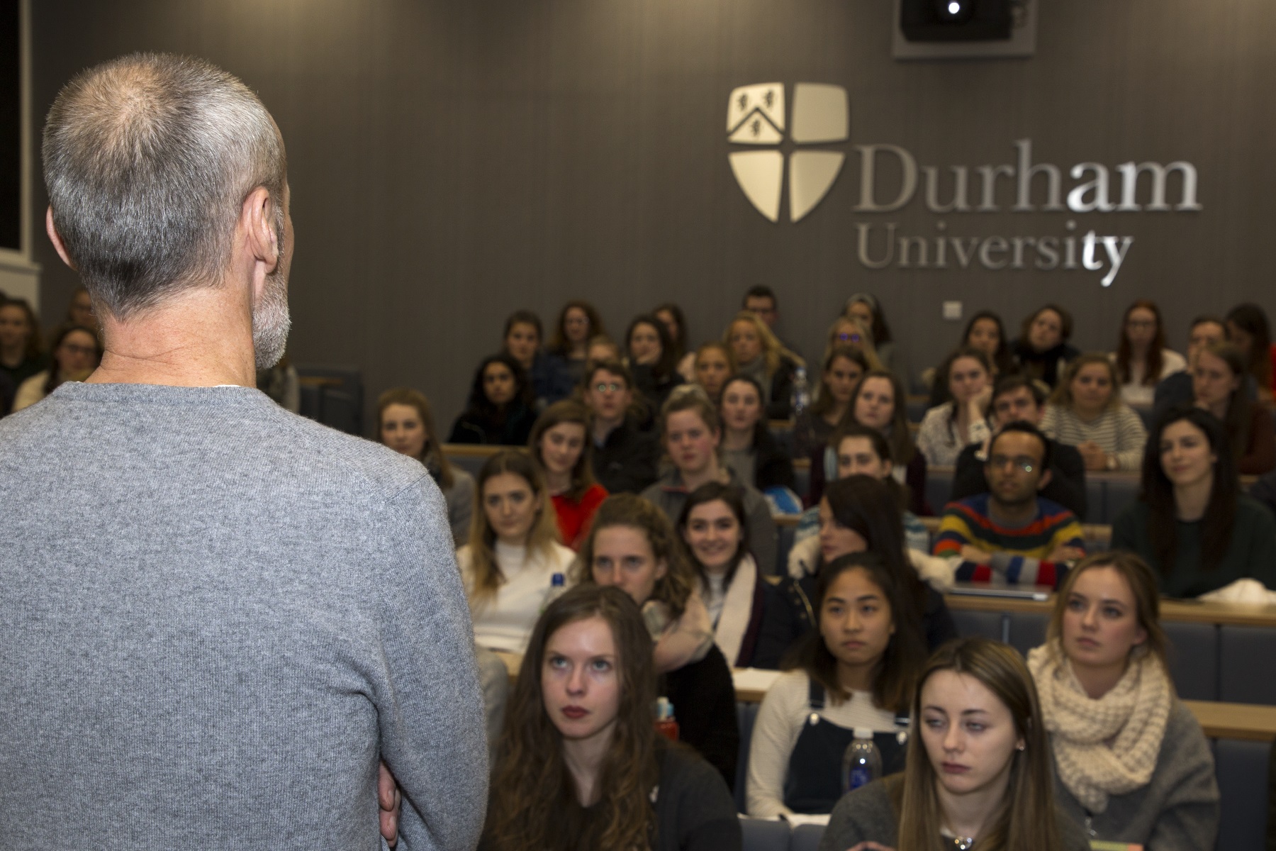 Jonathan Renouf alumni talking to students Feb 2018