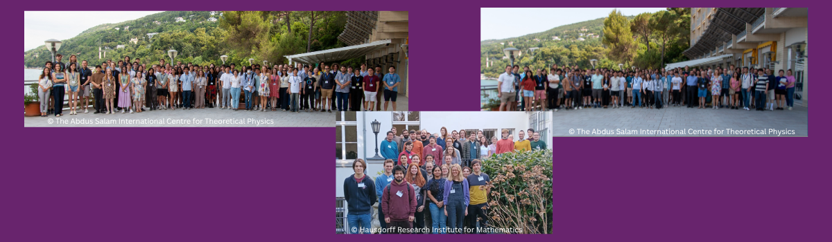 International mathematics students attending conferences and summer schools