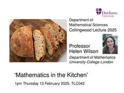 Poster for the 2025 Collingwood Lecture