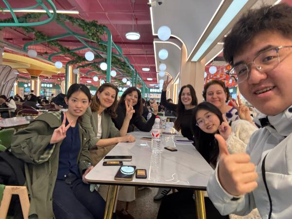Marcella Cazzoli and students in China