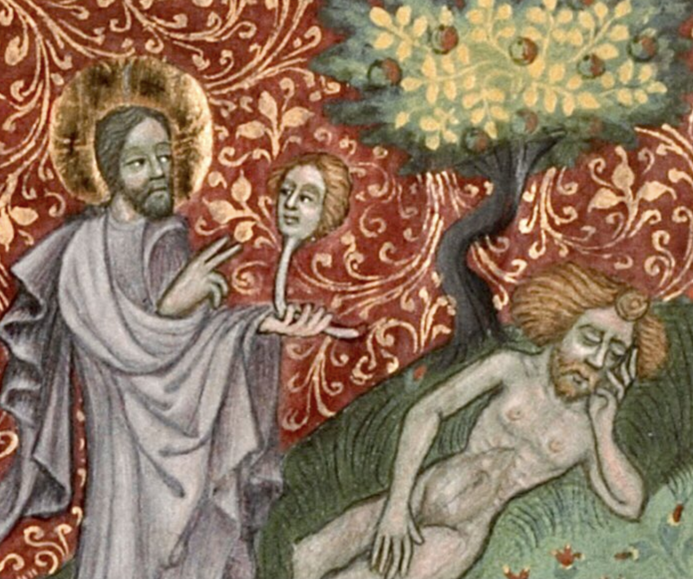 scene from a medieval French bible