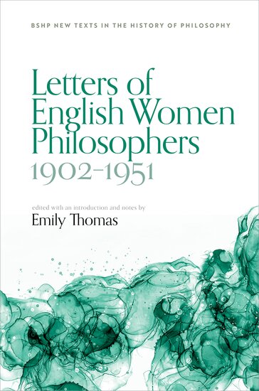 Book Cover for Letters of English Women Philosophers 1902 - 1951