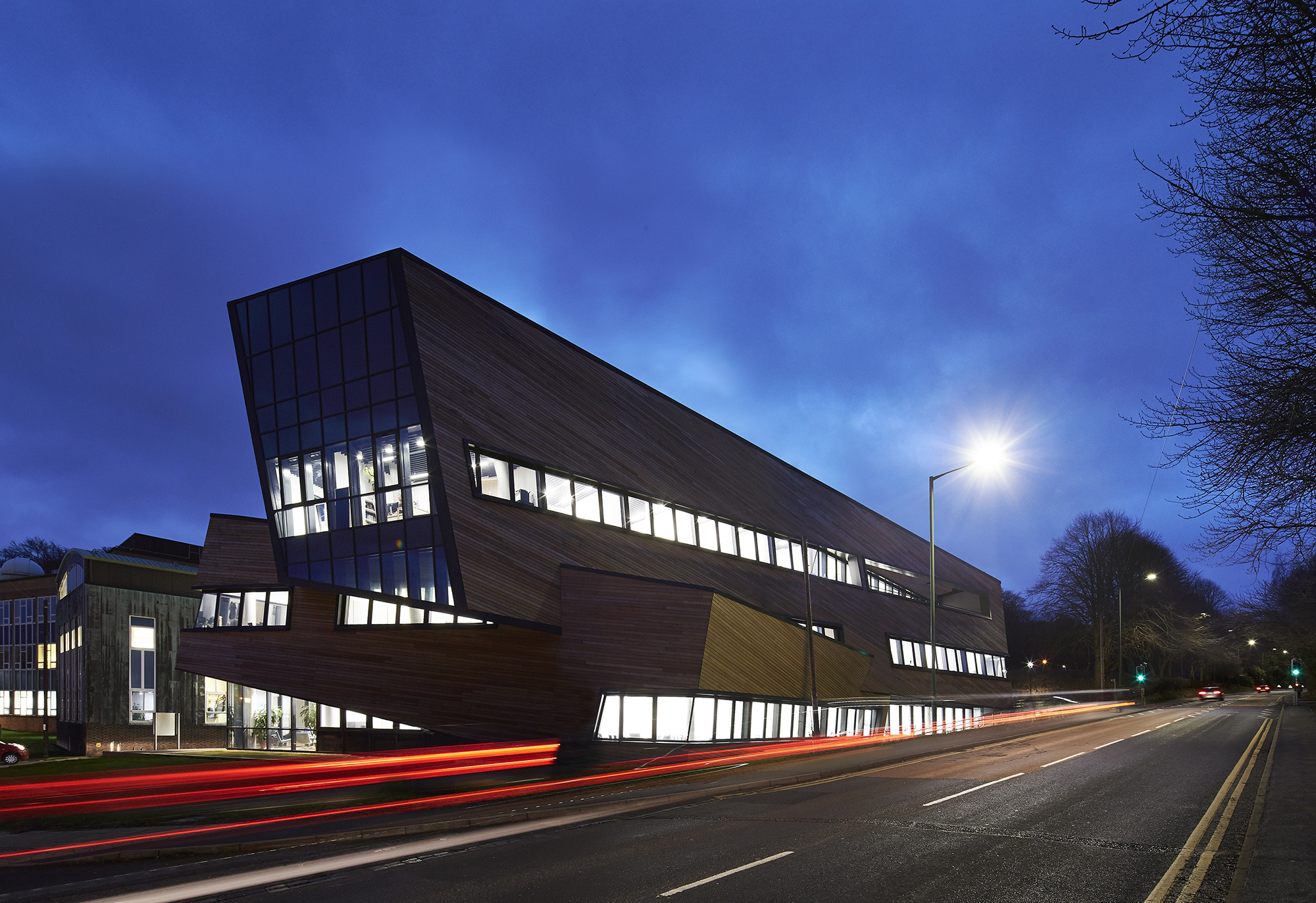 Ogden Centre for Fundamental Physics at night