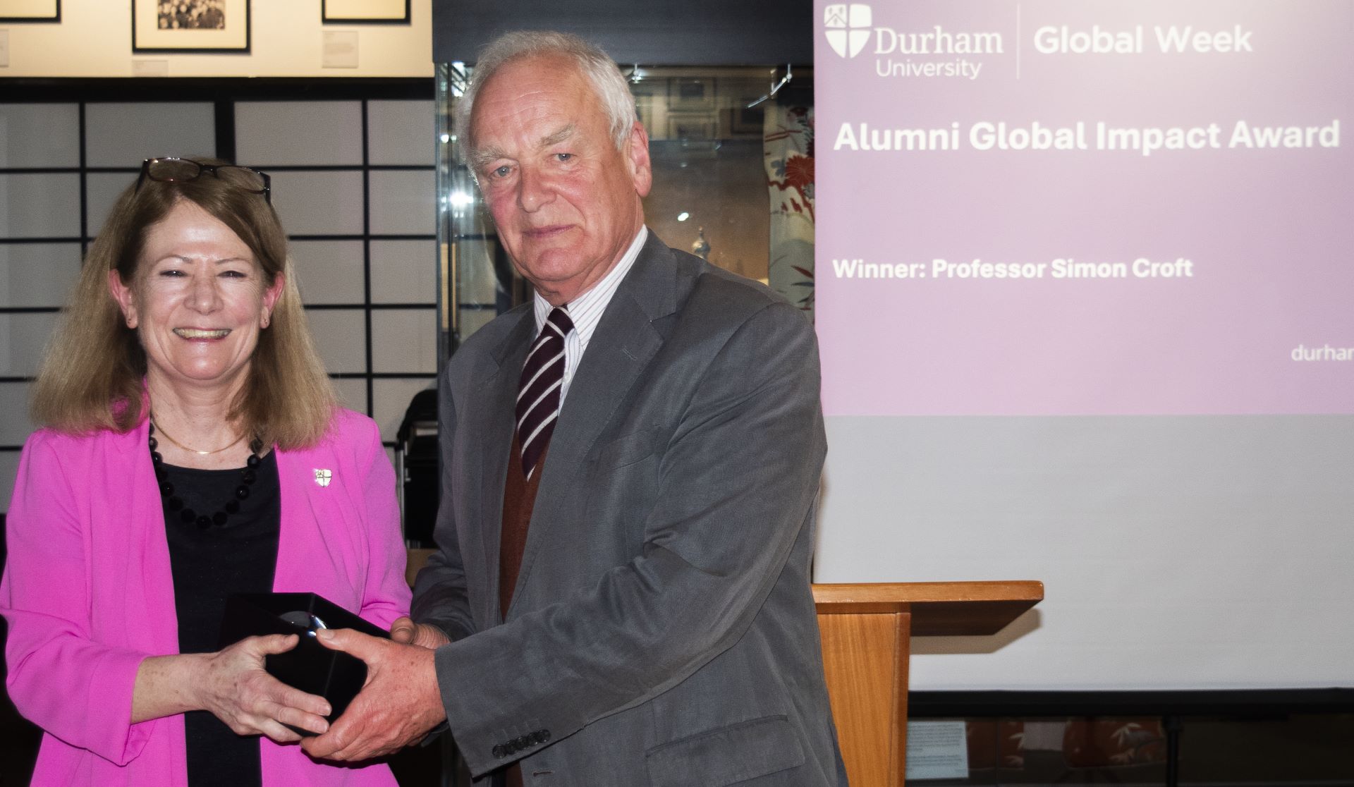 Award being presented