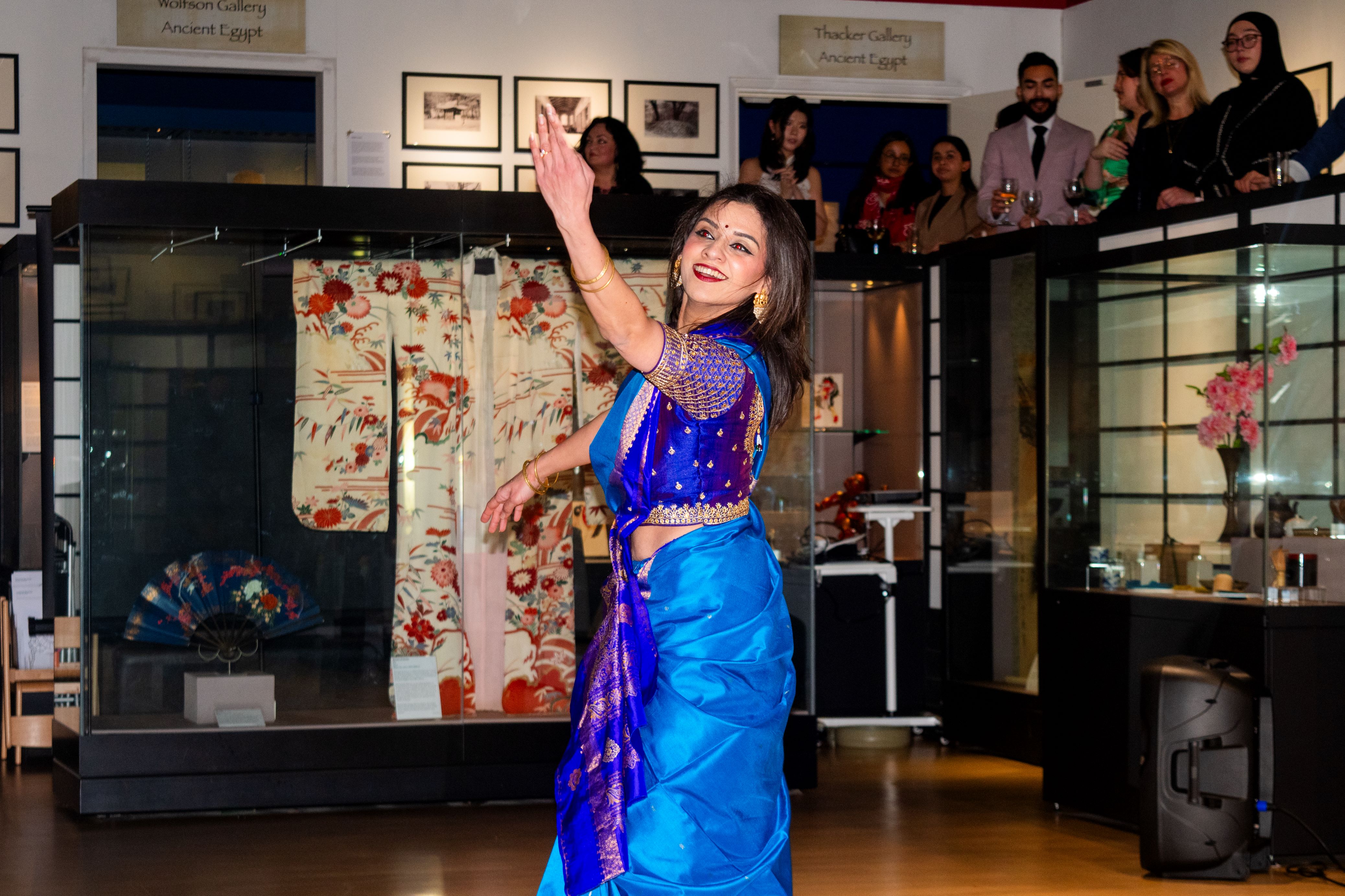 A Bollywood dancer performing