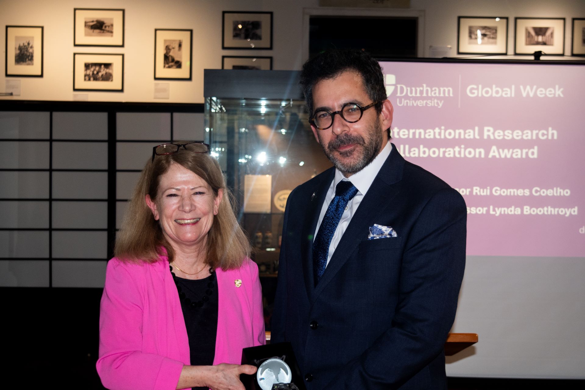 Award being presented