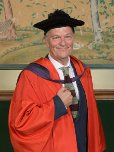 Ross Forbes in congregation robes