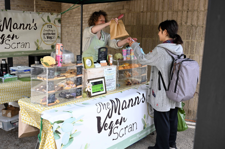 Food stall selling food