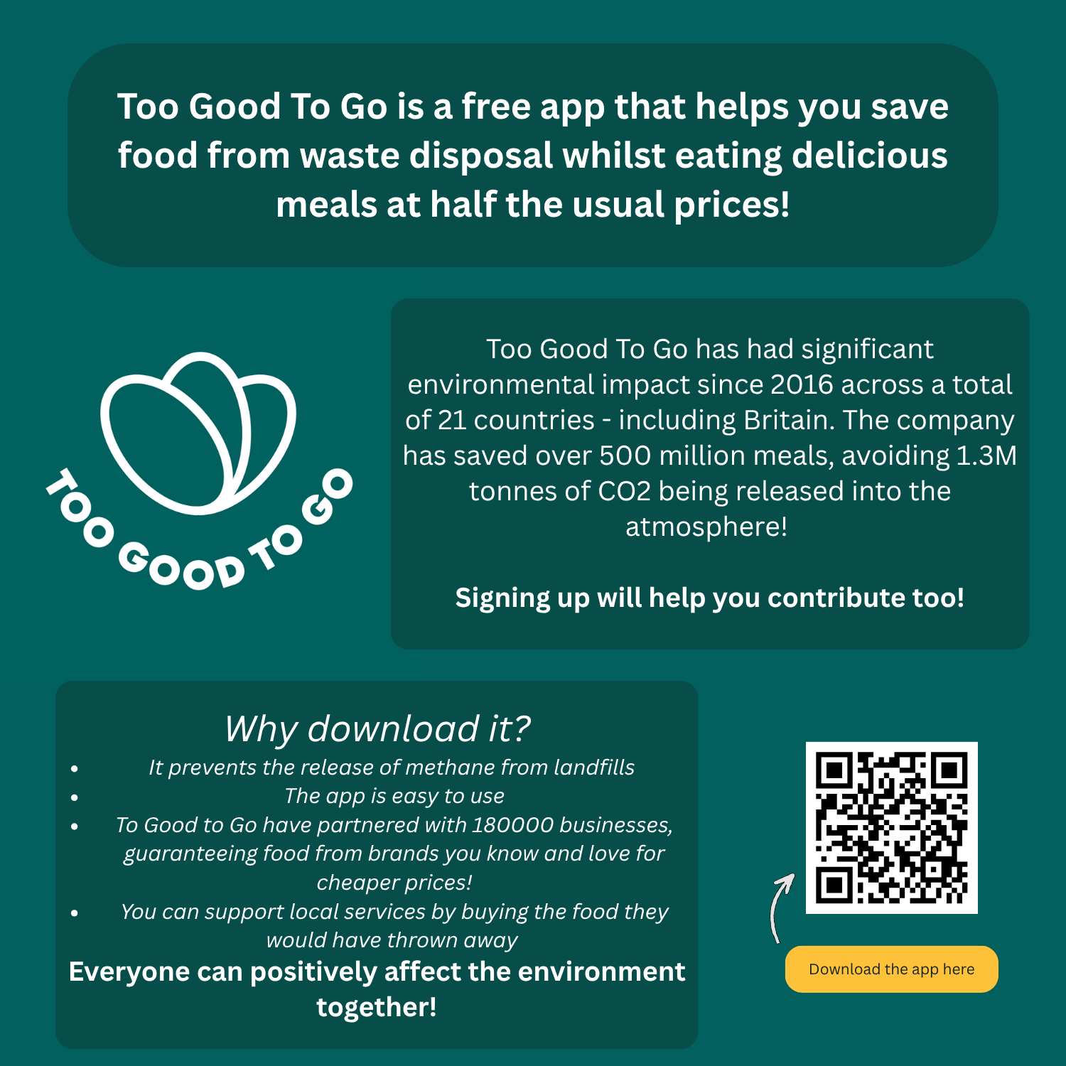 Info and QR code