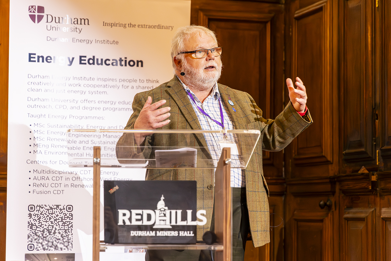 Professor Jon Gluyas speaking at the DEI Energy Days annual conference in 2025
