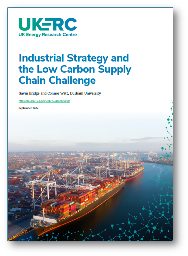 Image of front cover for UKERC Industrial Strategy - September 2024