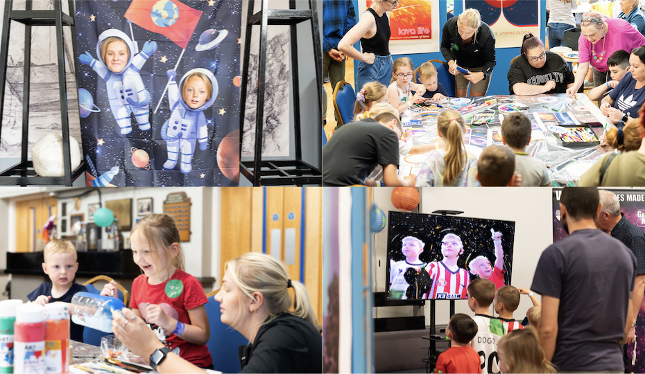 a selection of activities at a Street Cosmos event