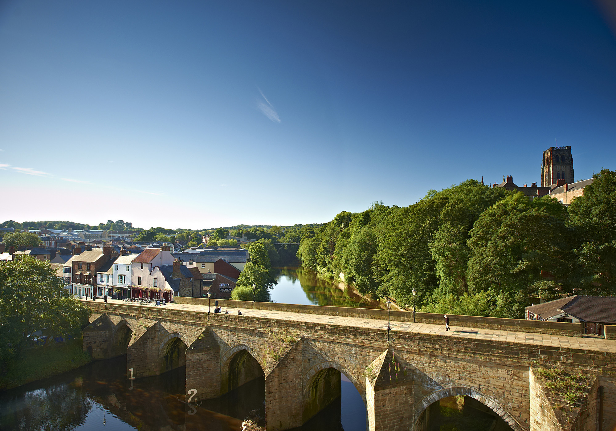 Elvet bridge and Durham Cathedral