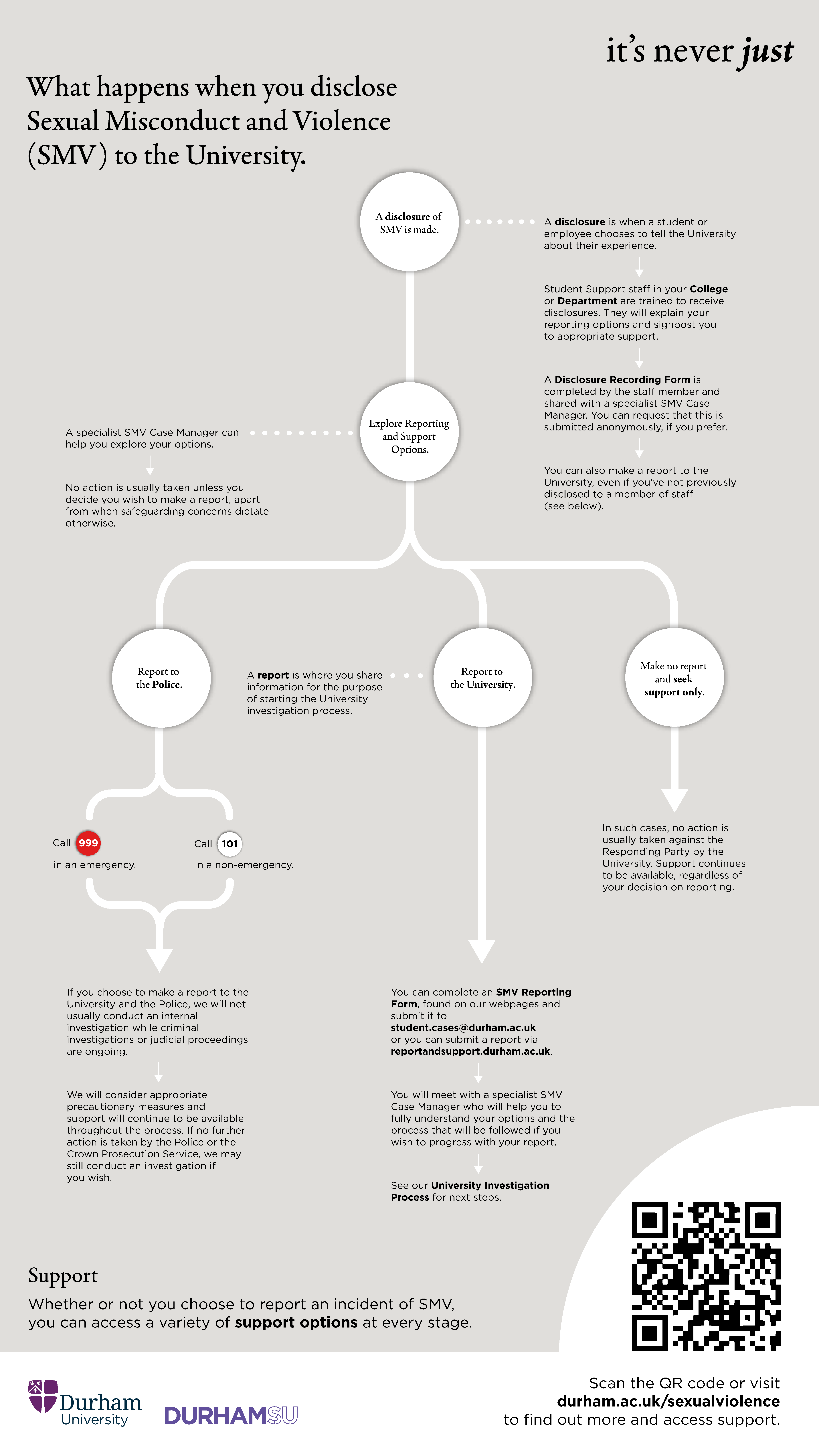 Roadmap diagram explaining disclosure process