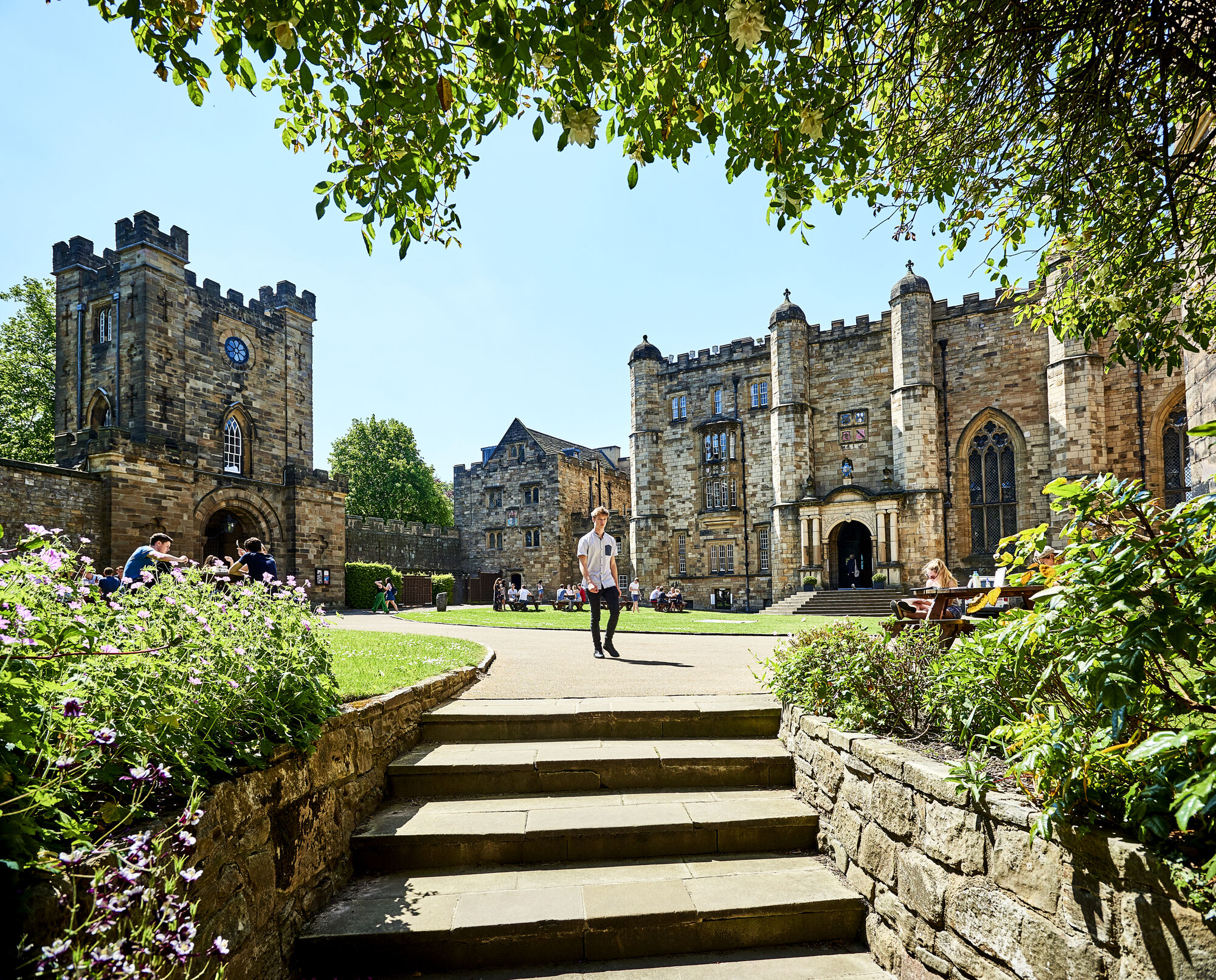 Visitors taking part in events and guided tours of the Castle